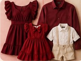 Looks em vinho, rosa e branco